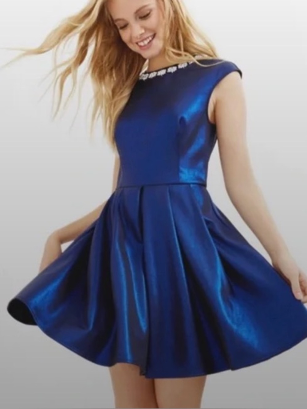 Ted Baker London Ayma Embellished Skater Dress Size 3 Size US 8